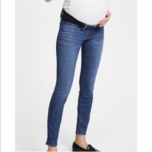 Madewell Maternity Side Panel Skinny Ankle Jeans